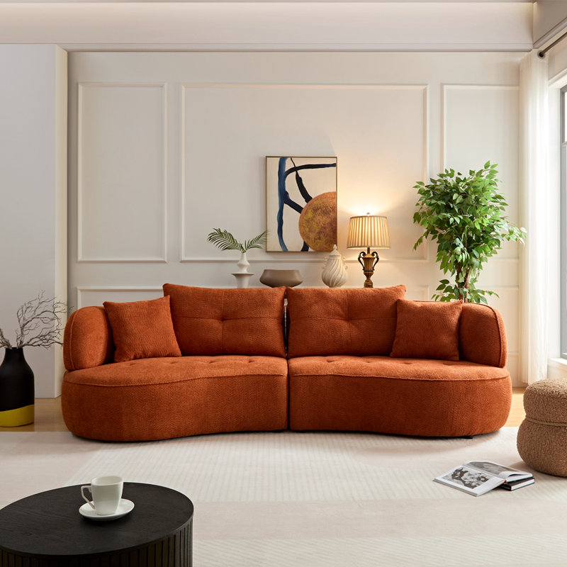 Hokku Designs Mid century modern style Sofa Couch Wayfair